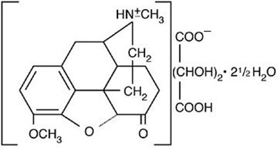 This Is An Image Of The Structural Formula For Hydrocodone Bitartrate. (Hydro 1)