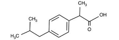 This Is An Image Of The Structural Formula For Ibuprofen. (Hydro 2)