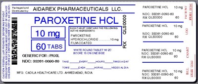 paroxetine-hcl-tab-10mg-20mg-for-cadila-2.jpg IMAGE LABEL - paroxetine hcl tab 10mg 20mg for cadila 2