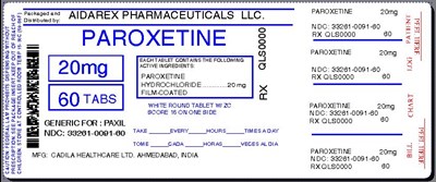 IMAGE LABEL - paroxetine hcl tab 10mg 20mg for cadila 3