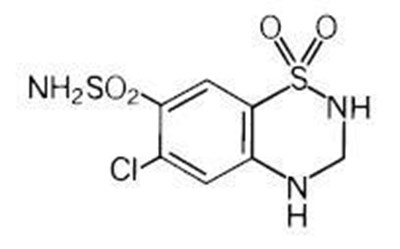 Hydrochlorothiazide - losartan HCTZ structure2