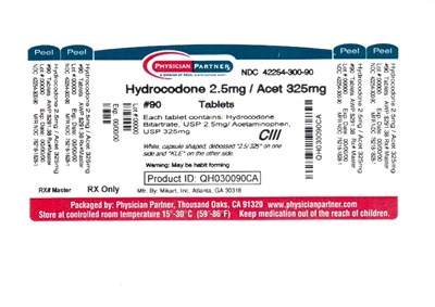Hydrocodone 2.5mg/325mg (A05c255c 6e0b 4e86 B907 738b777fc524 03)