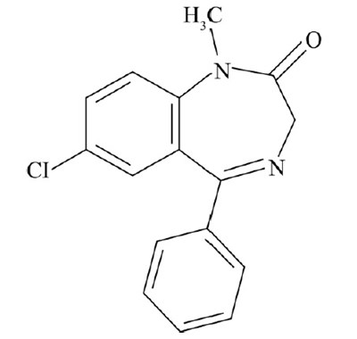 Image-01-molecular-structure-diazepam (Image 01 Molecular Structure Diazepam)