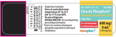 PRINCIPAL DISPLAY PANEL - 4 mL Vial Label - cleocin 05