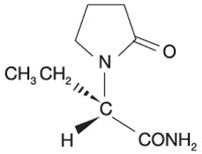 Chemical Structure - levetiracetam 01