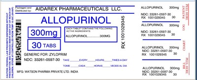 allopurinol-100-mg-and-300-mg-for-watson-4.jpg IMAGE LABEL - allopurinol 100 mg and 300 mg for watson 4
