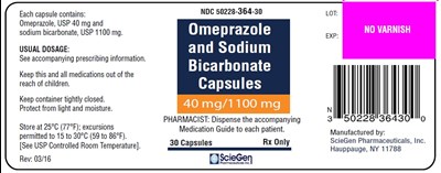 Omeprazole And Sodium Bicarbonate Capsules 40 mg/1100 mg-30 Capsules Label (Omeprazole 40mg 30cap)