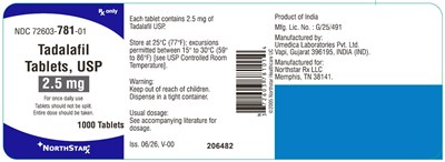 "image Description" (Tadalafil 2pt5mg 1000s Bottle Label)
