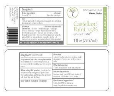 Product Label (Castellani Paint Violet Color Label)
