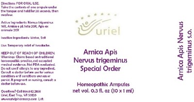 Arnicaapisnervustrigeminussoampule