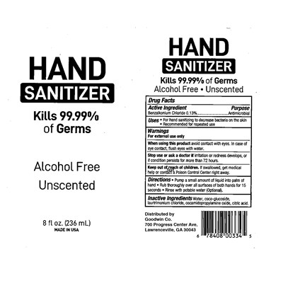 hand sanitizer label