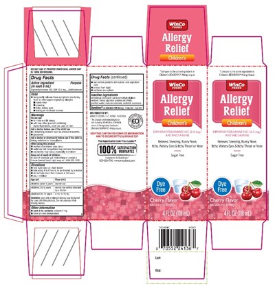 Winco Foods Dye Free Childrens Allergy Relief (Benadryl 01)