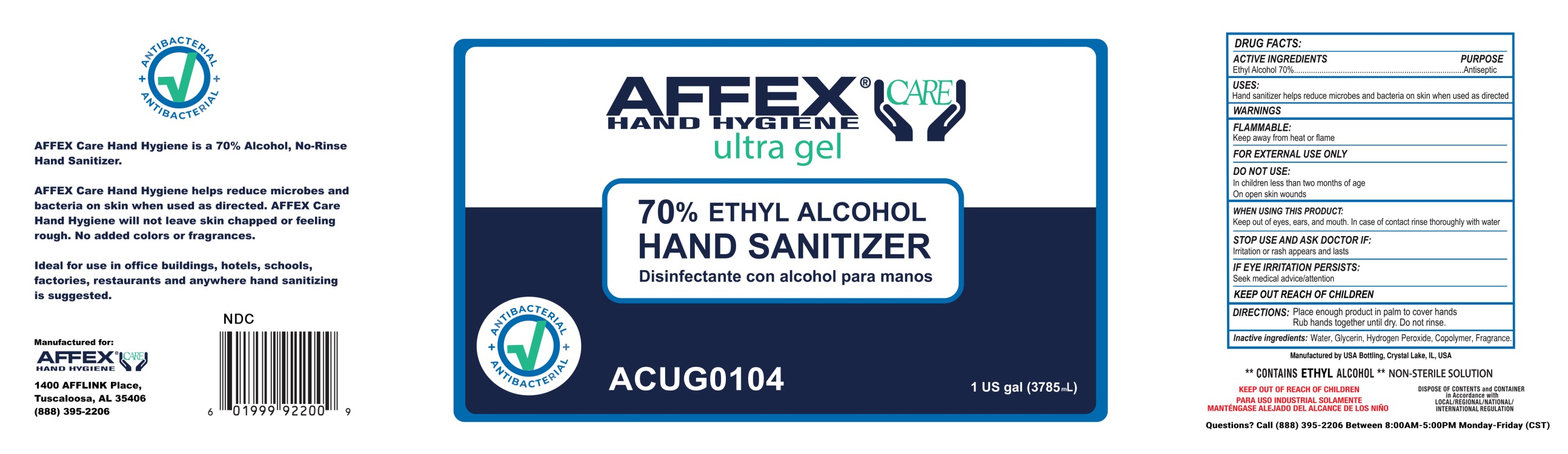 Affex Care Ultra Hand Sanitizer - Images NDC 79097-020