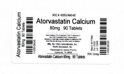 Bottle Label 80 mg (43353 0843 60)