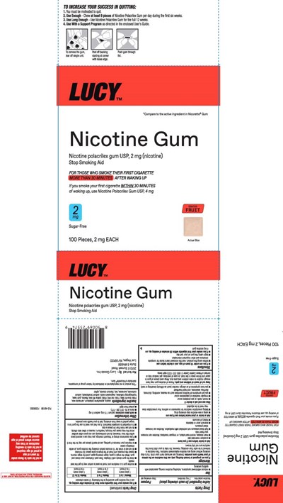 Nicotine Polacrilex 2 mg (nicotine) (Nicotine 2 mg Fruit Coated Usp Gum 1)