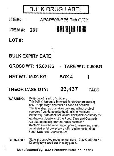 Z:\spl-otc Mono\a&amp;z\apap 500 mg &amp; Pe 5 mg\bulk Label Image.jpg (Image 01)