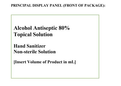 Alcohol Antiseptic 80% - 1102BarleyCreekAATS80