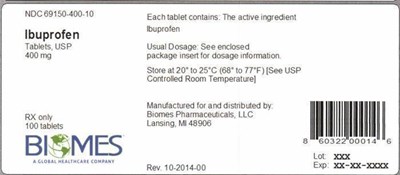 Biomesibuprofen400 Label (Biomes Ibuprofen400)