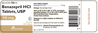 benazepril-hydrochloride-tablets-usp-3.jpg 10 mg Label - benazepril hydrochloride tablets usp 3