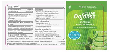 Label (Cleardefense1.8oz 0320)