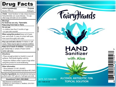 Fairyhands 74296 201 06 Sanitizer 1000ml Withaloe V20a Cw
