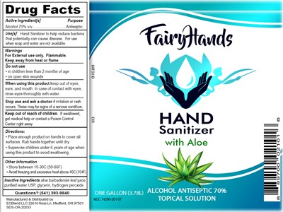 Fairyhands 74296 201 07 Sanitizer 3785ml Withaloe V20a Cw