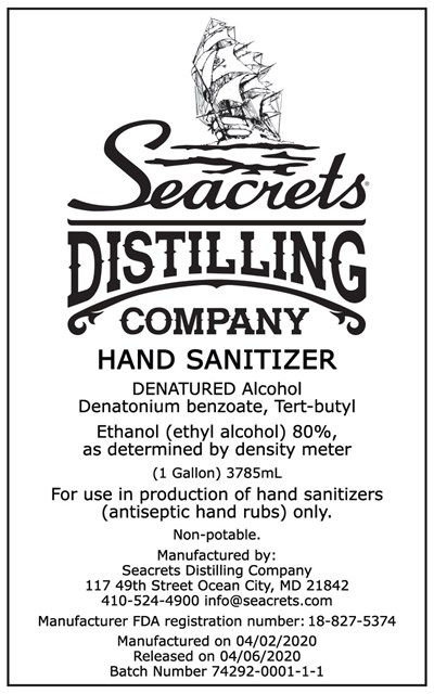 Gallon Front (Hand Sanitizer Label Gallon (small))