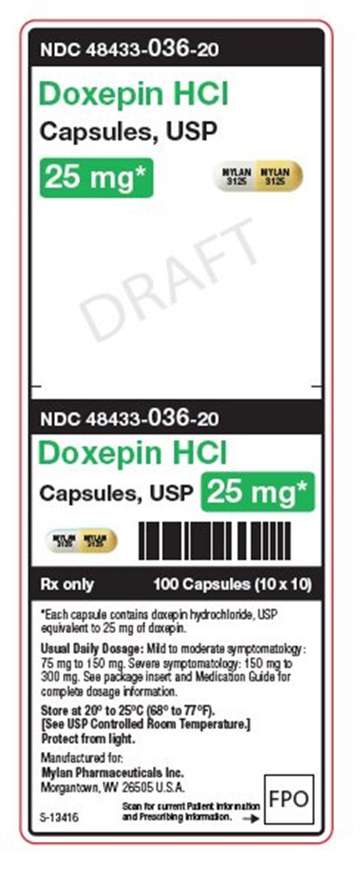 Doxepin HCl 25 mg Capsules, Usp Unit Carton Label (Image 05)