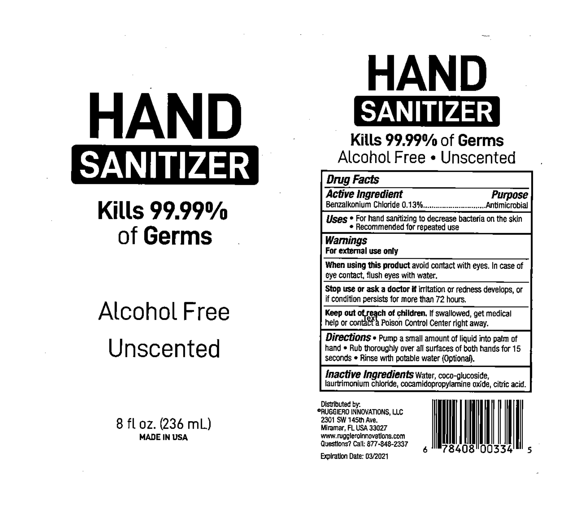 FDA Label for Hand Sanitizer Indications, Usage & Precautions