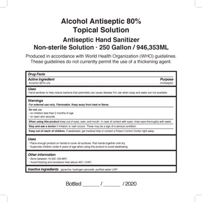 946353 mL Label (250gal Bulk Labels)