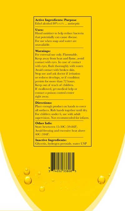 Real Label Directions (Final Spray Back)