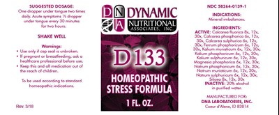 d133-01.jpg PRINCIPAL DISPLAY PANEL - 1 FL. OZ. Bottle Label - d133 01