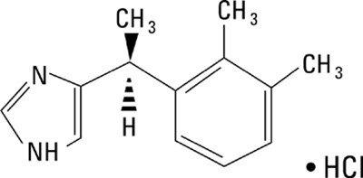 dexmedetomidine-structure.jpg structural formula - dexmedetomidine structure