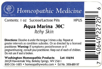 Aqua Marina Label Example (Aquamarina30c1oz Label)