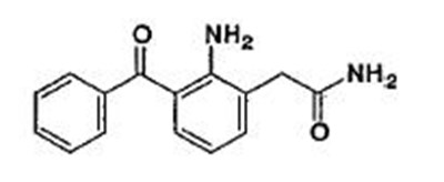 The structural formula of nepafenac - nevanac 01