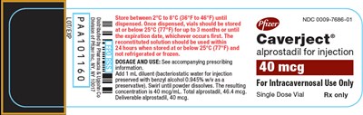 caverject-27.jpg PRINCIPAL DISPLAY PANEL - 20 mcg Vial Label - caverject 27