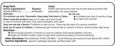 100 mL Label Rear (Hand Sani Label 100ml Back)
