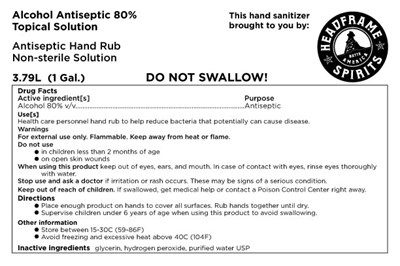 3785.41 mL Label (Hand Sani Labels 1 Gal)