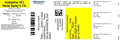 Azelastine HCl Nasal Spray 0.1% (Ctn30ml)