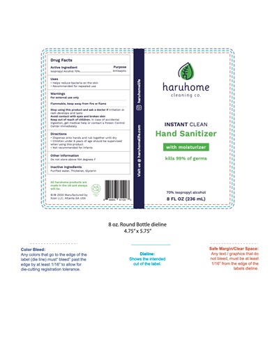 8oz Package Label (8oz Round Dieline475x575 Isopropyl 70)