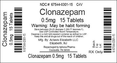 67544-301.jpg Bottle Label 0.5mg - 67544 301