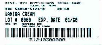 Vaniqa Carton Label (5124)