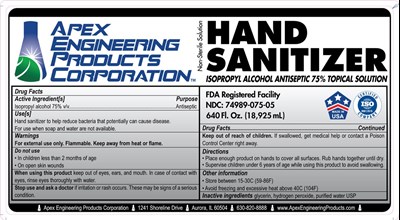 5gal Hs Label