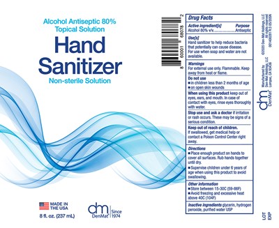 001400281 Hand Sanitizer 8oz Tall Bottle Label R3 0520