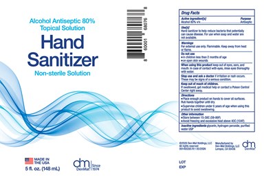 001400285 Hand Sanitizer 5oz Bottle Label R1 0520
