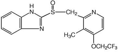 Chemical Structure For Lansoprazole (3e029e9f 0db0 41b7 8552 4728da9bad78 01)