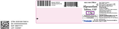 Principal Display Panel (1 mg Tablet Bottle Label)