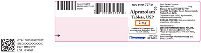 alprazolam-08.jpg Principal Display Panel - 2 mg Tablet Bottle Label - alprazolam 08