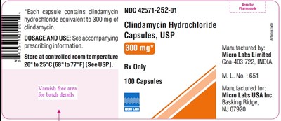 300 mg Label (Clindamycinhcl300mglabel)
