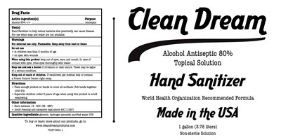 1 Gallon Label (Cleandream Label Final Las)
